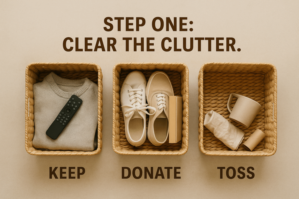 Start With a Clean Slate – Decluttering First