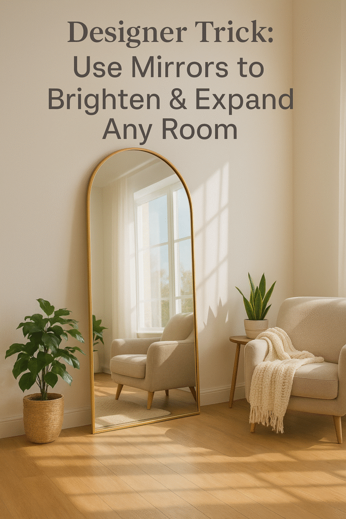Use Mirrors to Create Space & Light