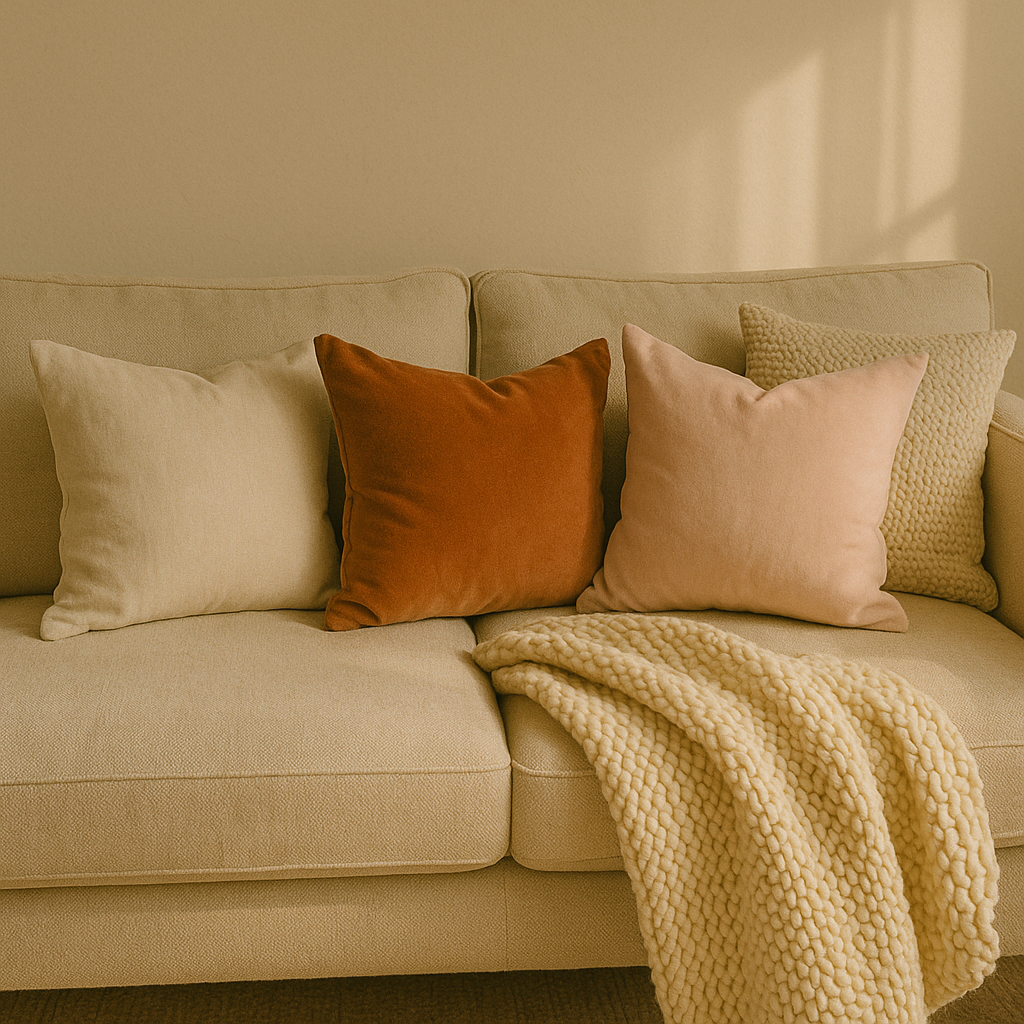 Add Textures with Cushions & Throws