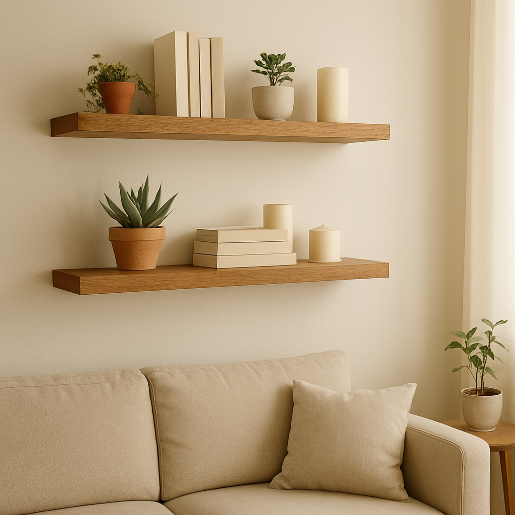 Floating Wooden Shelves