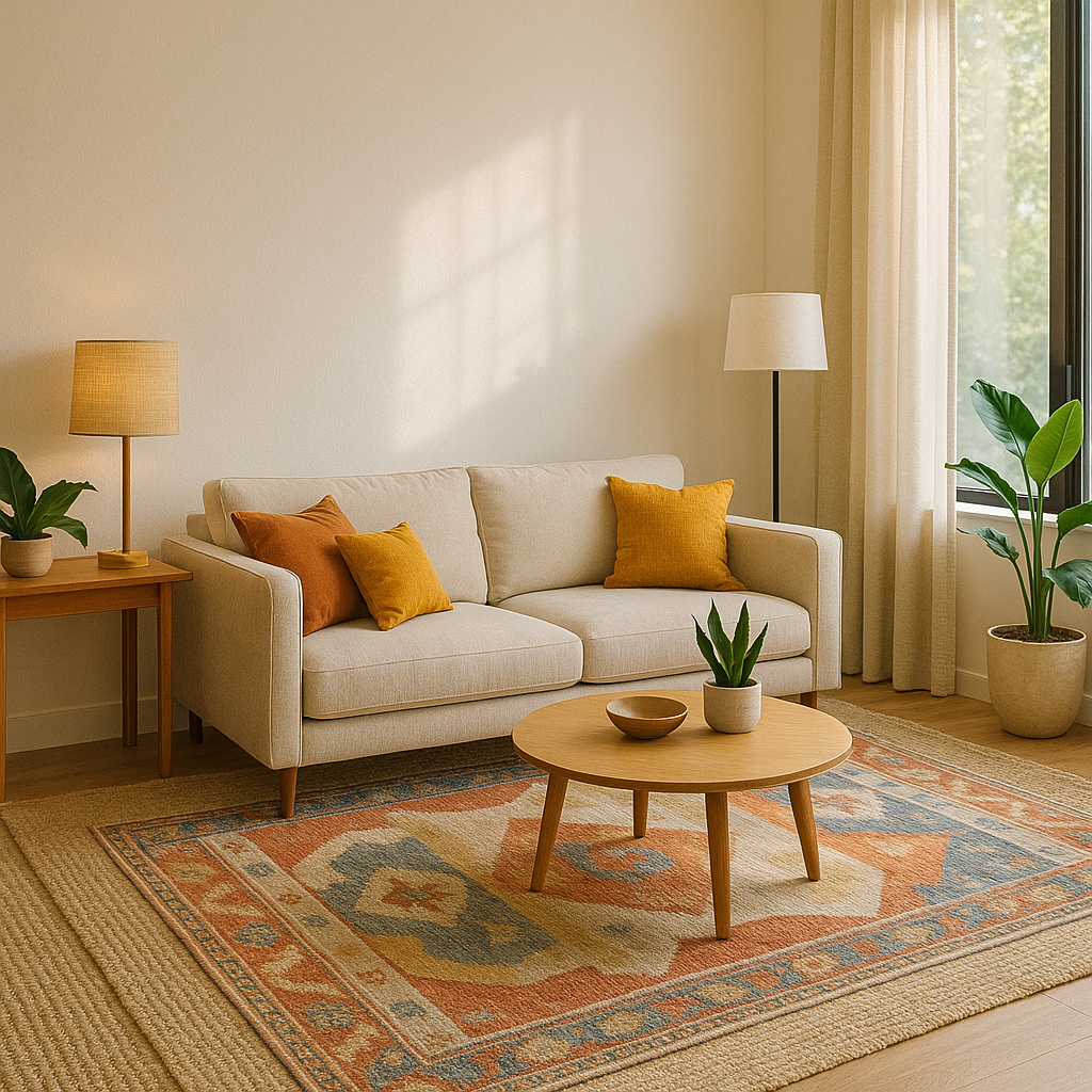 Layer Rugs for a Cozy Look