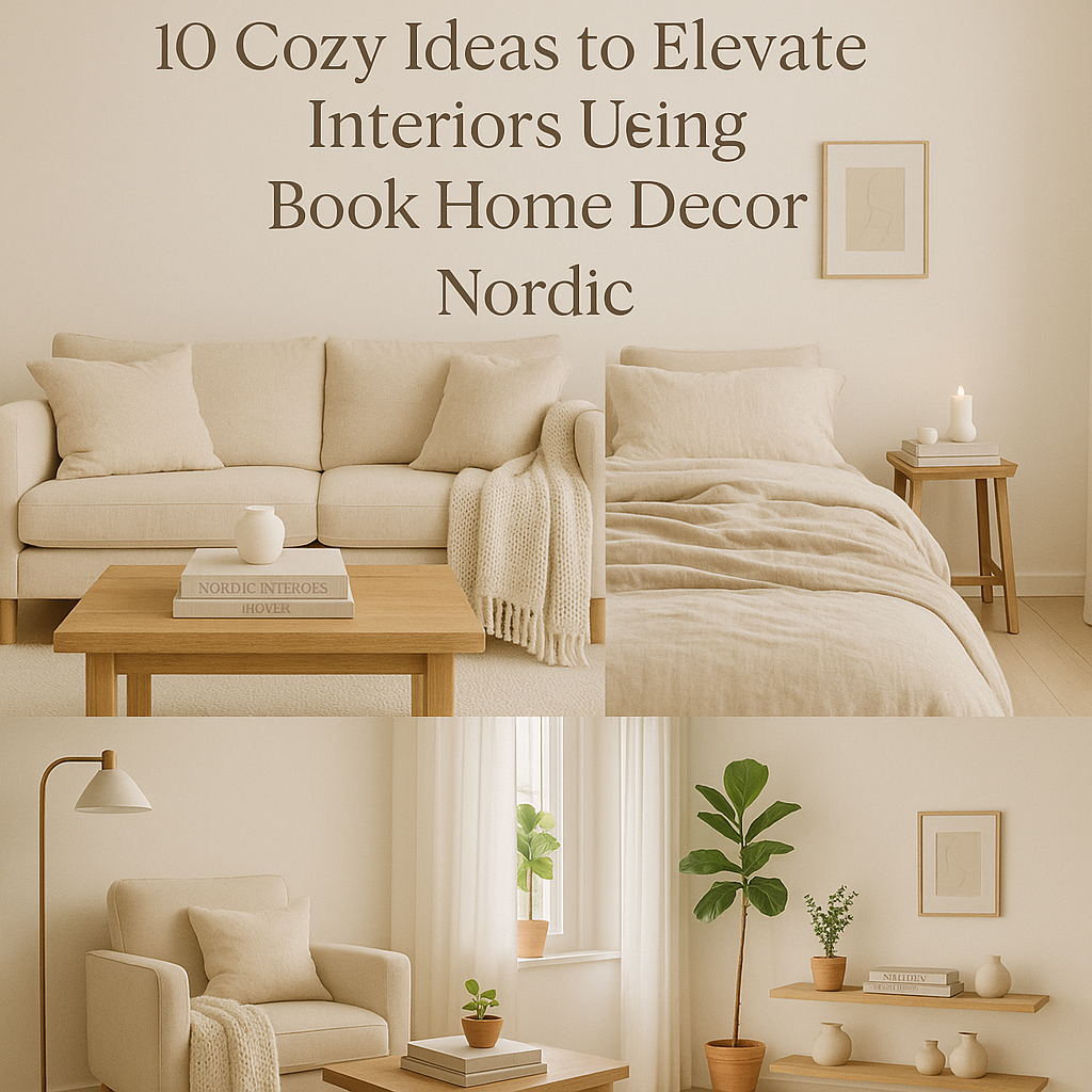 10 Cozy Ideas to Elevate Interiors Using Book Home Decor Nordic