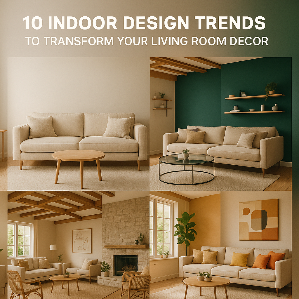 10 Indoor Design Trends to Transform Your Living Room Decor