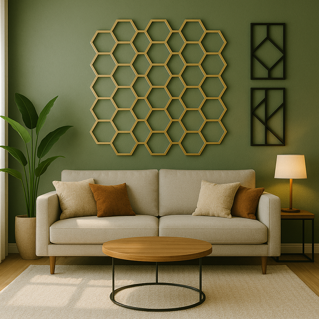 Elegant Geometric Metal Wall Art