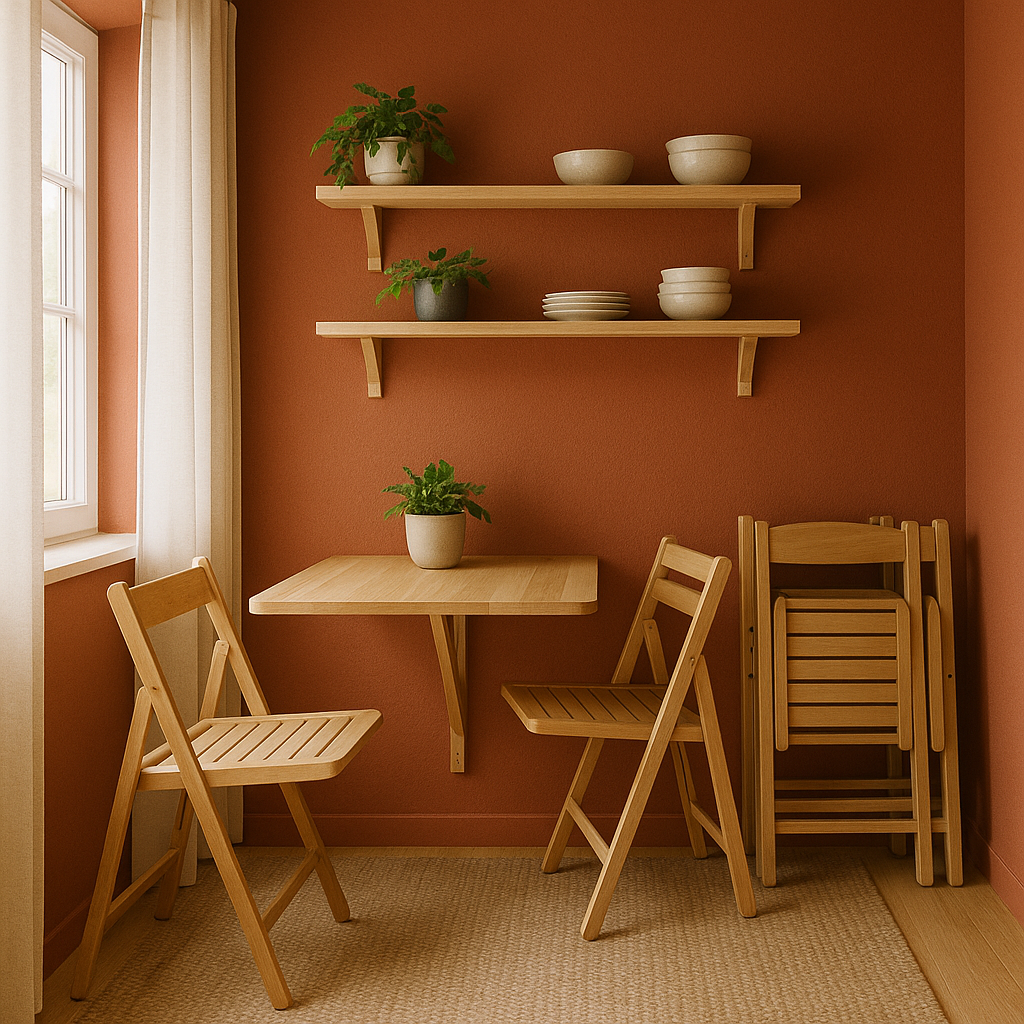 Incorporate Foldable and Stackable Pieces