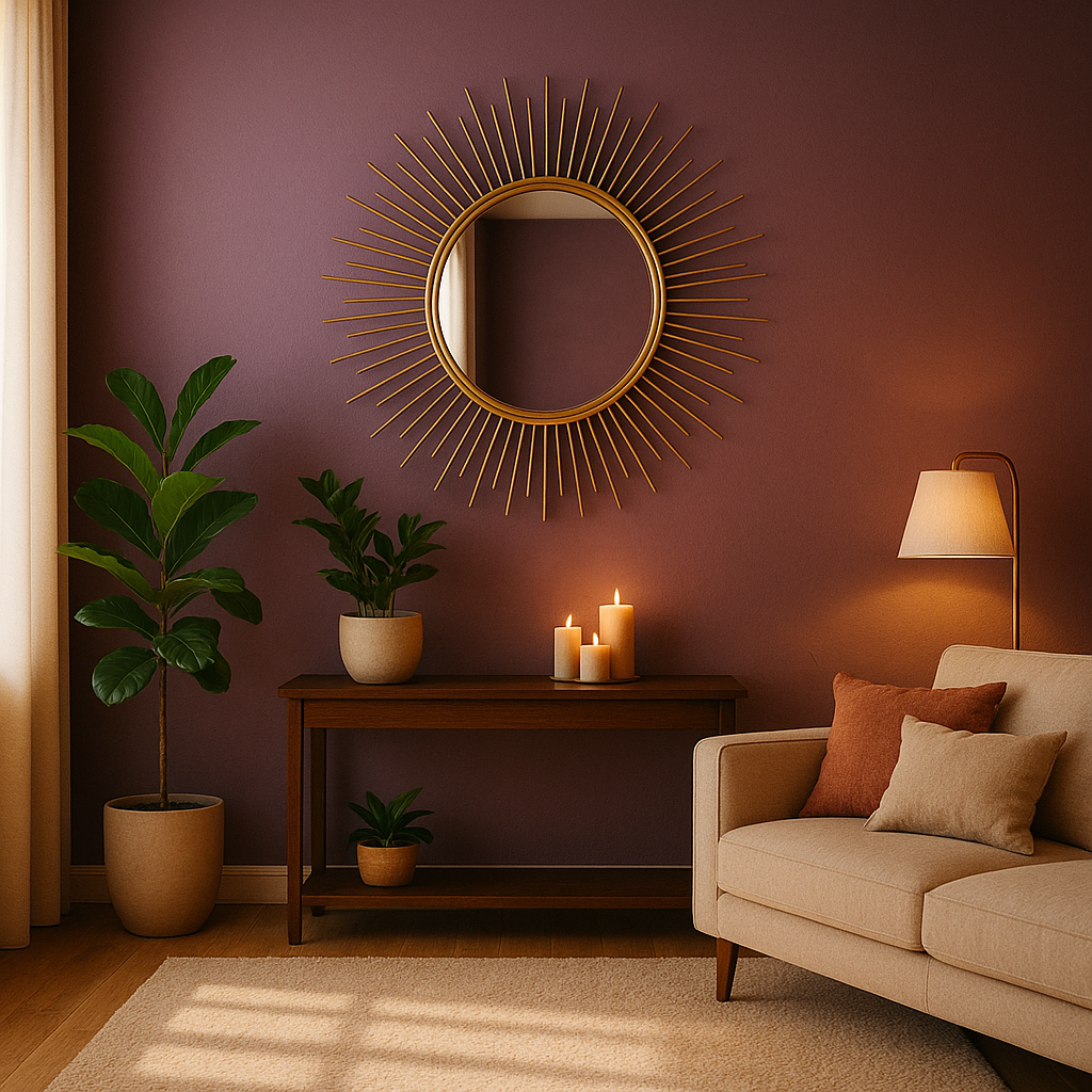 Metal Wall Mirrors with Artistic Frames