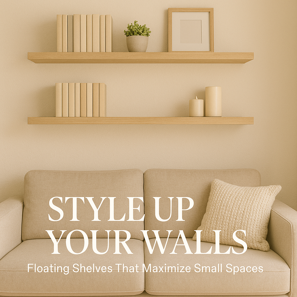 Add Floating Shelves for Storage and Style
