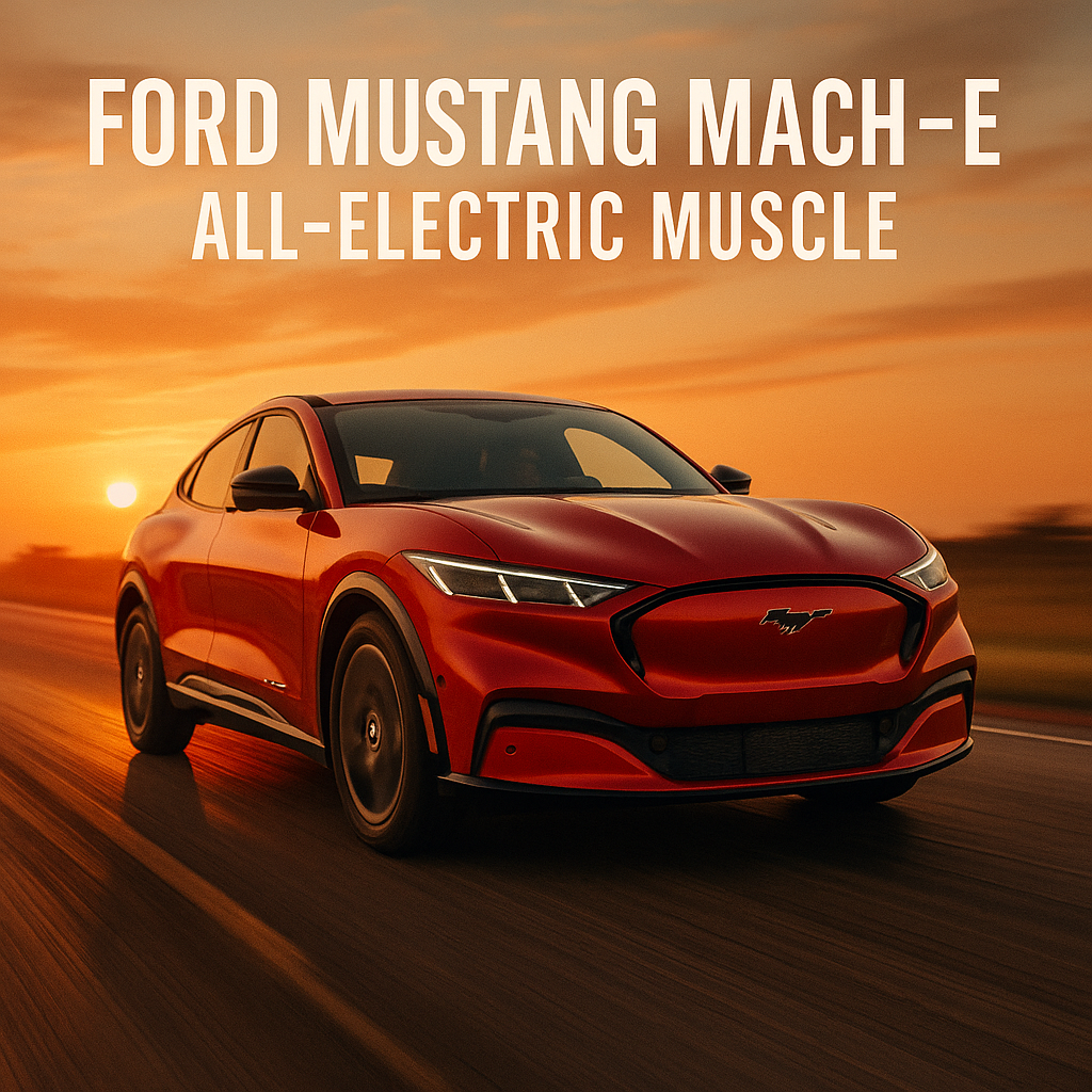 Ford Mustang Mach-E – Sporty, Sleek, and Fully Electric