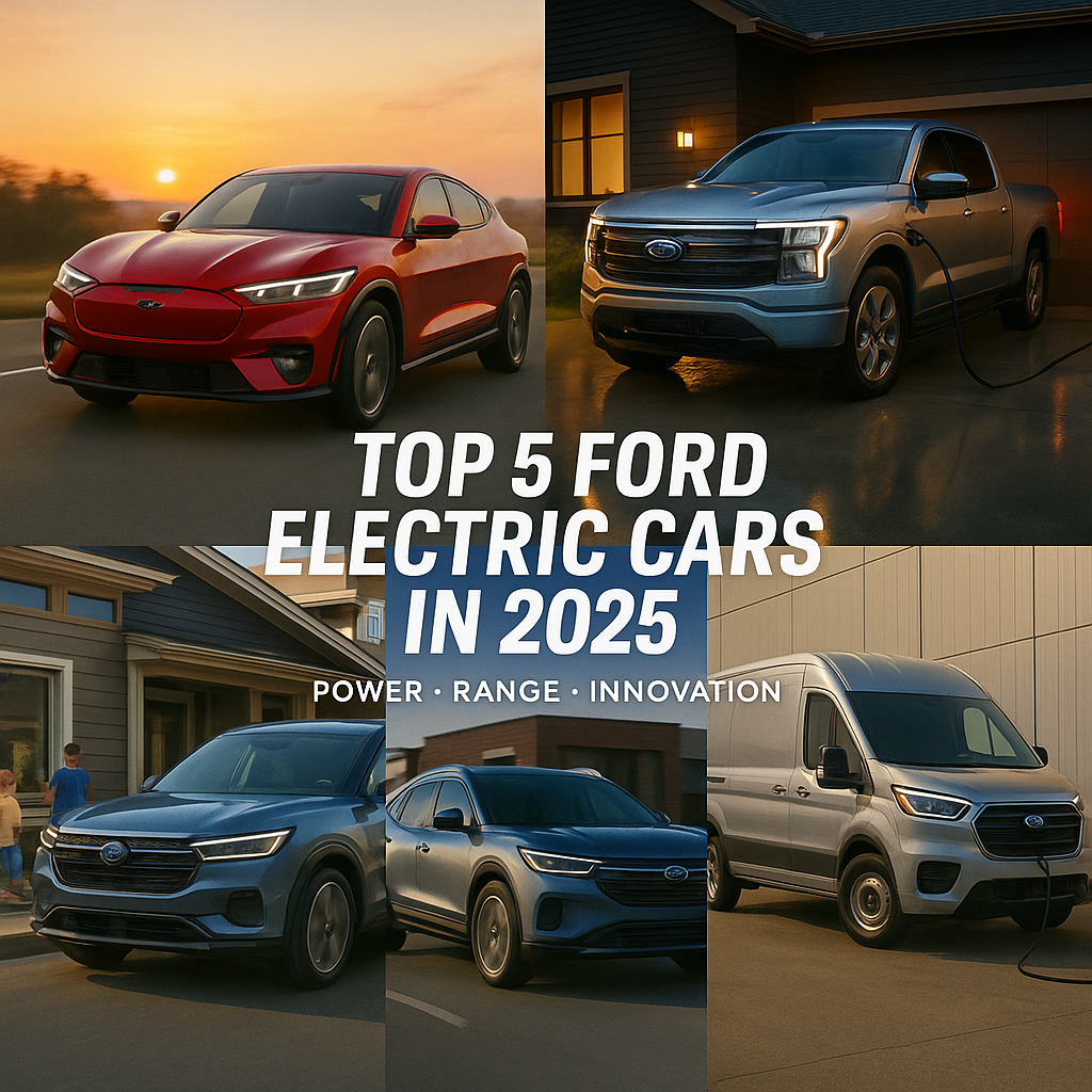 Top 5 Ford Electric Cars in 2025 – The Future of Smart Driving