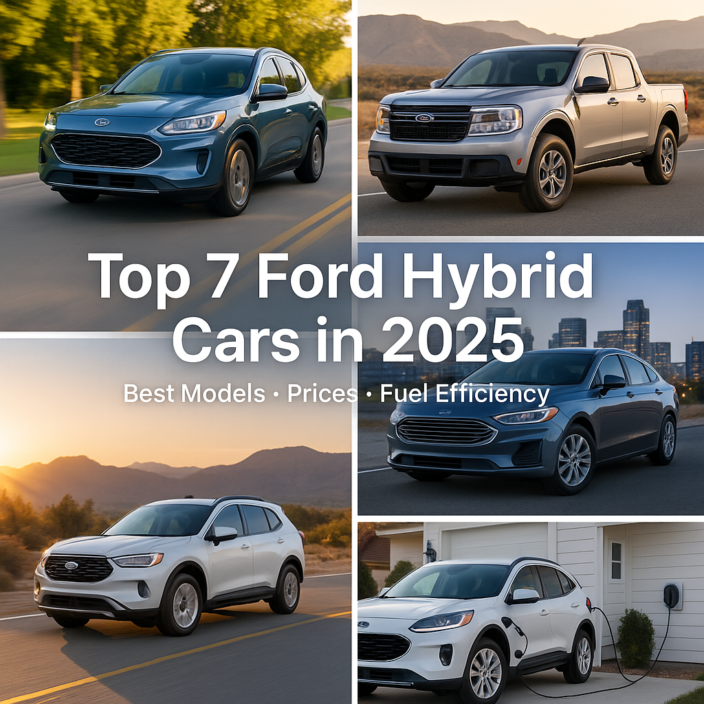 Top 7 Ford Hybrid Cars in 2025 – Best Models, Prices & Fuel Efficiency