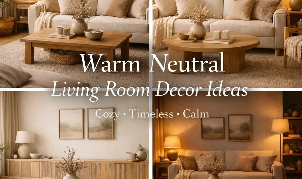 Warm Neutral Living Room Decor Ideas That Feel Cozy, Timeless, and Effortless