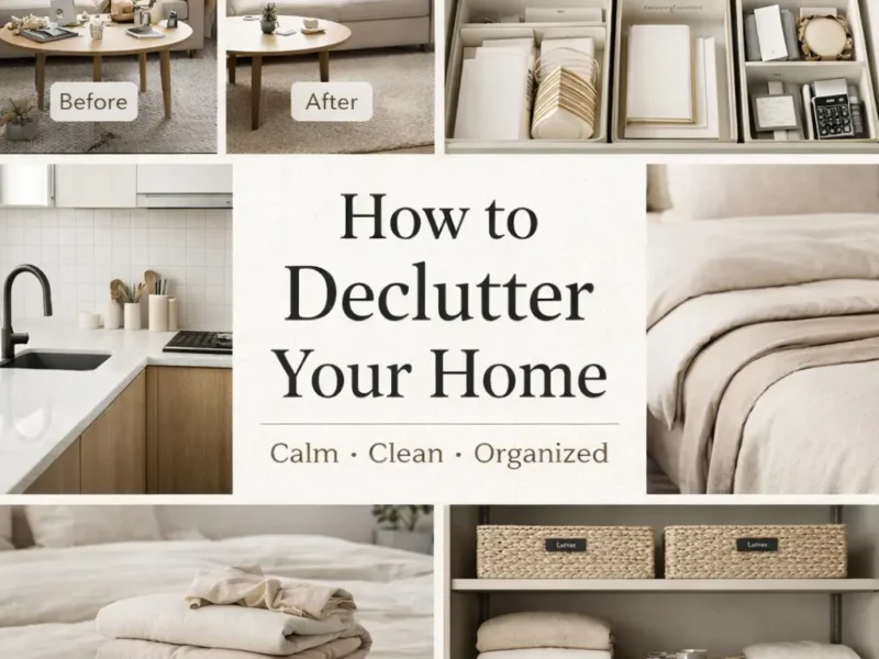 How to Declutter Your Home