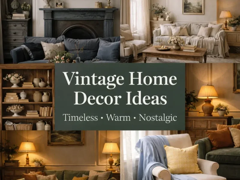 vintage home decor for aesthetic homes
