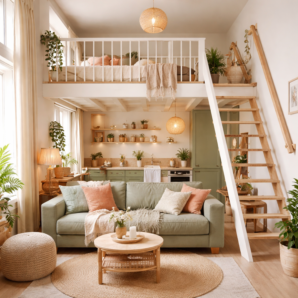 Modern mezzanine floor design ideas for small homes loft bedroom