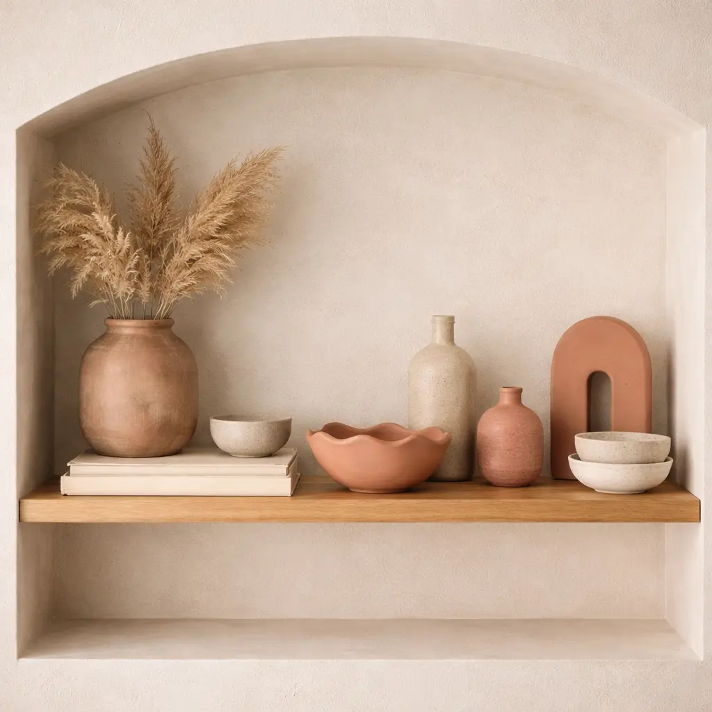 Modern organic home decor ideas with minimal intentional styling